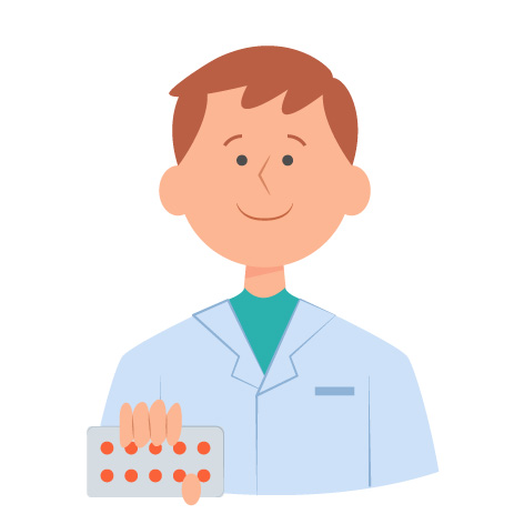 Ilustracion de farmaceutico